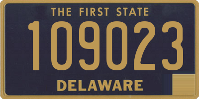 DE license plate 109023