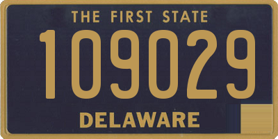 DE license plate 109029