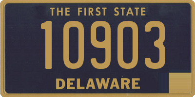 DE license plate 10903