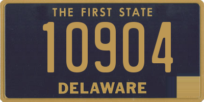 DE license plate 10904