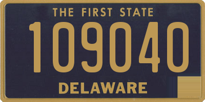 DE license plate 109040