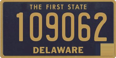 DE license plate 109062