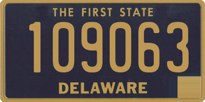 DE license plate 109063