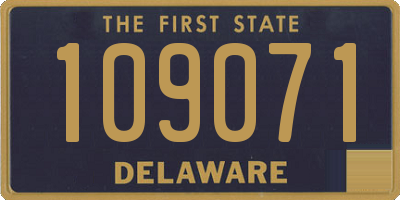 DE license plate 109071