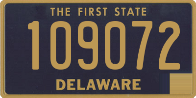 DE license plate 109072