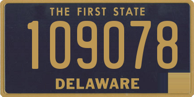 DE license plate 109078