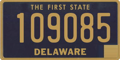 DE license plate 109085