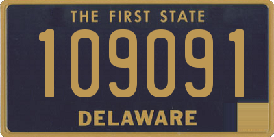 DE license plate 109091