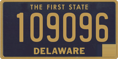 DE license plate 109096