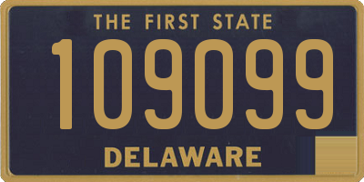 DE license plate 109099