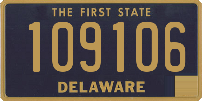 DE license plate 109106