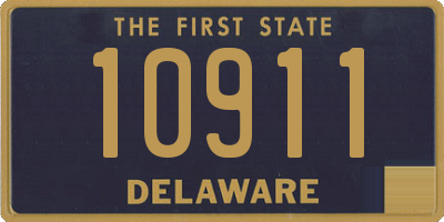 DE license plate 10911