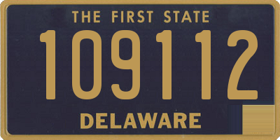 DE license plate 109112