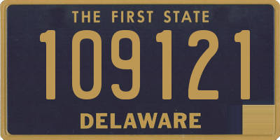 DE license plate 109121