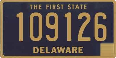 DE license plate 109126