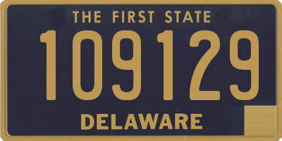 DE license plate 109129