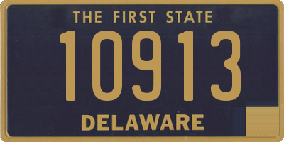 DE license plate 10913