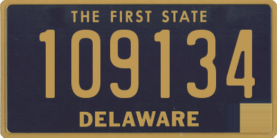 DE license plate 109134