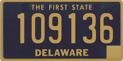 DE license plate 109136