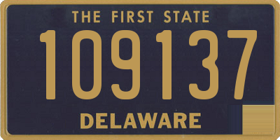 DE license plate 109137