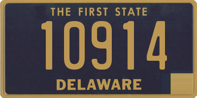 DE license plate 10914