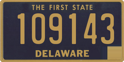 DE license plate 109143