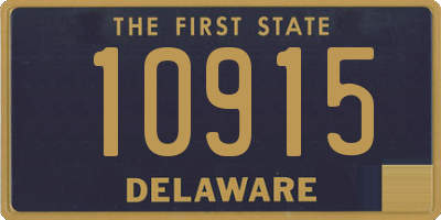 DE license plate 10915