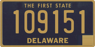 DE license plate 109151