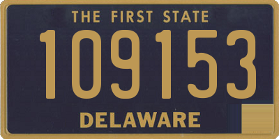 DE license plate 109153