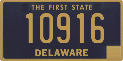 DE license plate 10916