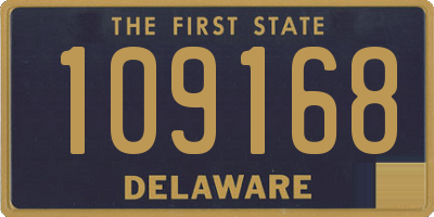 DE license plate 109168