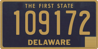 DE license plate 109172