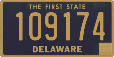 DE license plate 109174