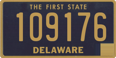 DE license plate 109176