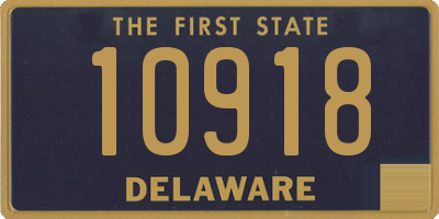 DE license plate 10918