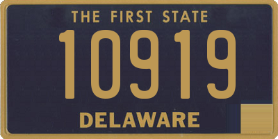 DE license plate 10919