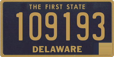 DE license plate 109193