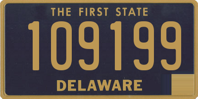 DE license plate 109199