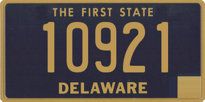 DE license plate 10921