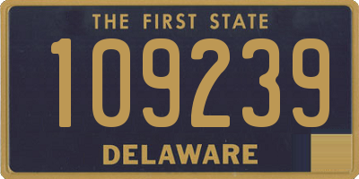 DE license plate 109239