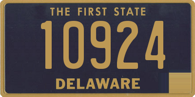 DE license plate 10924