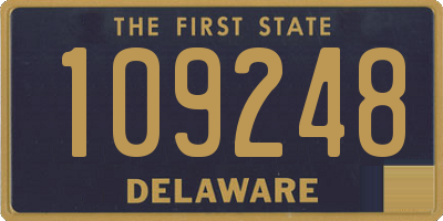 DE license plate 109248