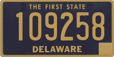 DE license plate 109258