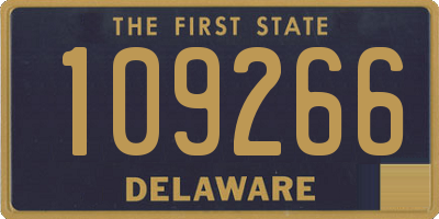 DE license plate 109266