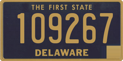 DE license plate 109267