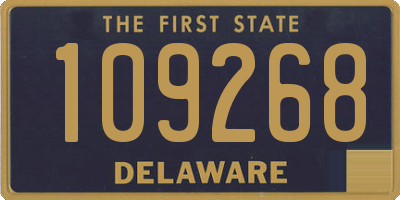 DE license plate 109268