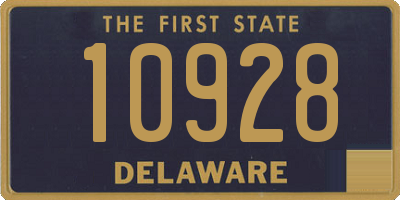 DE license plate 10928