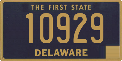 DE license plate 10929