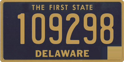 DE license plate 109298