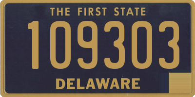 DE license plate 109303